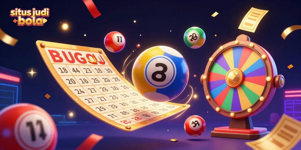 Experience thrilling bets and winning chances at situs judi bola with vibrant lottery elements and energetic visuals.