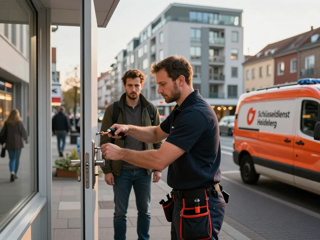 Expertenschlüsseldienst in Heidelberg öffnet eine Tür und sorgt für schadensfreien Zugang.
