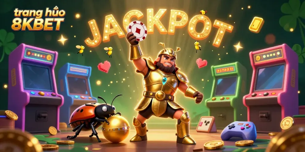 Experience thrilling games at trang chủ 8KBET with an engaging display of colorful characters and casino excitement.