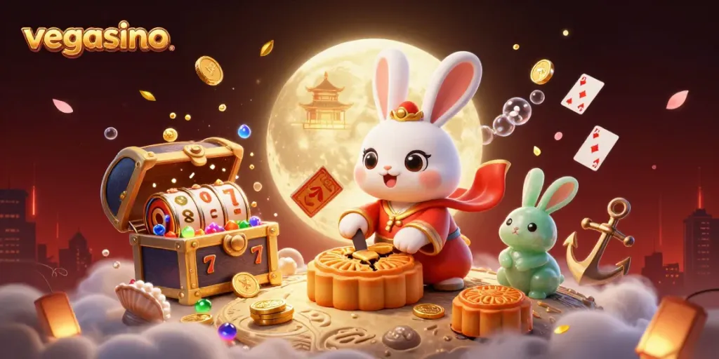 Spin golden mooncakes while enjoying poker chips at vegasino’s vibrant casino.