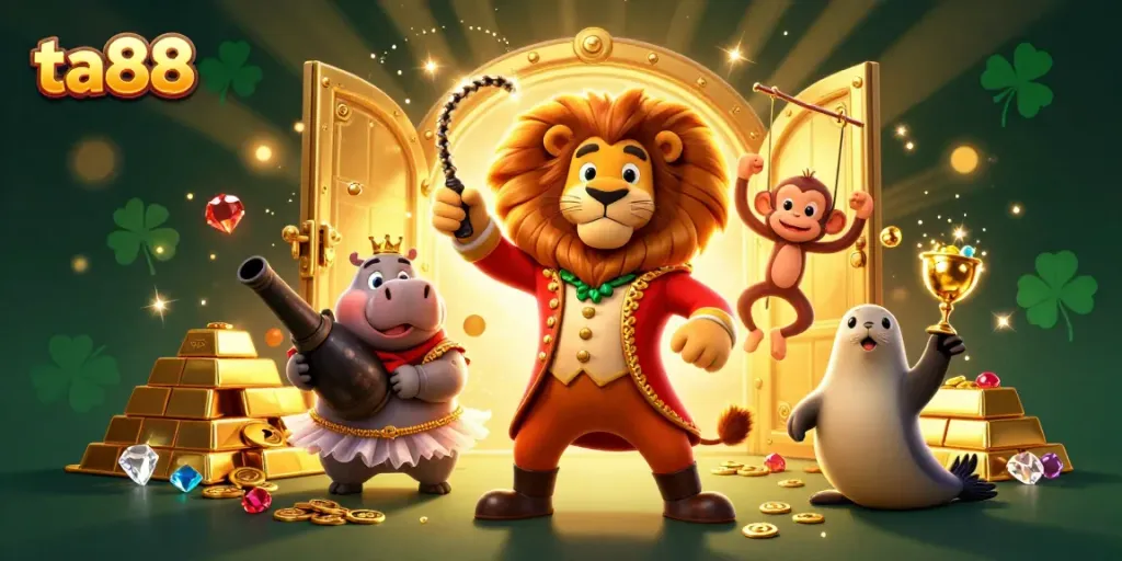 Experience thrilling gaming with ta88 featuring vibrant characters in a dynamic casino scene.