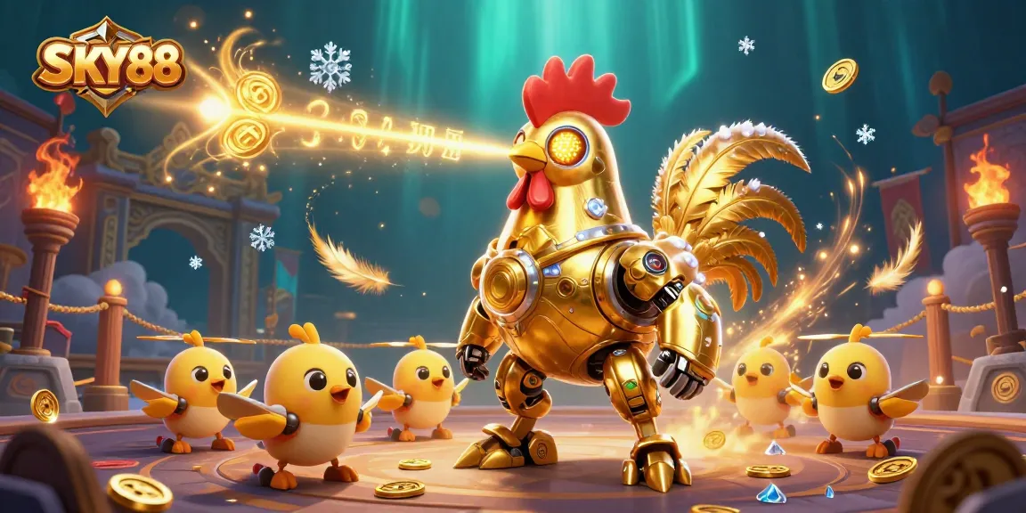 Engage with the excitement of SKY88 Casino's gaming adventures, guided by iconic characters.