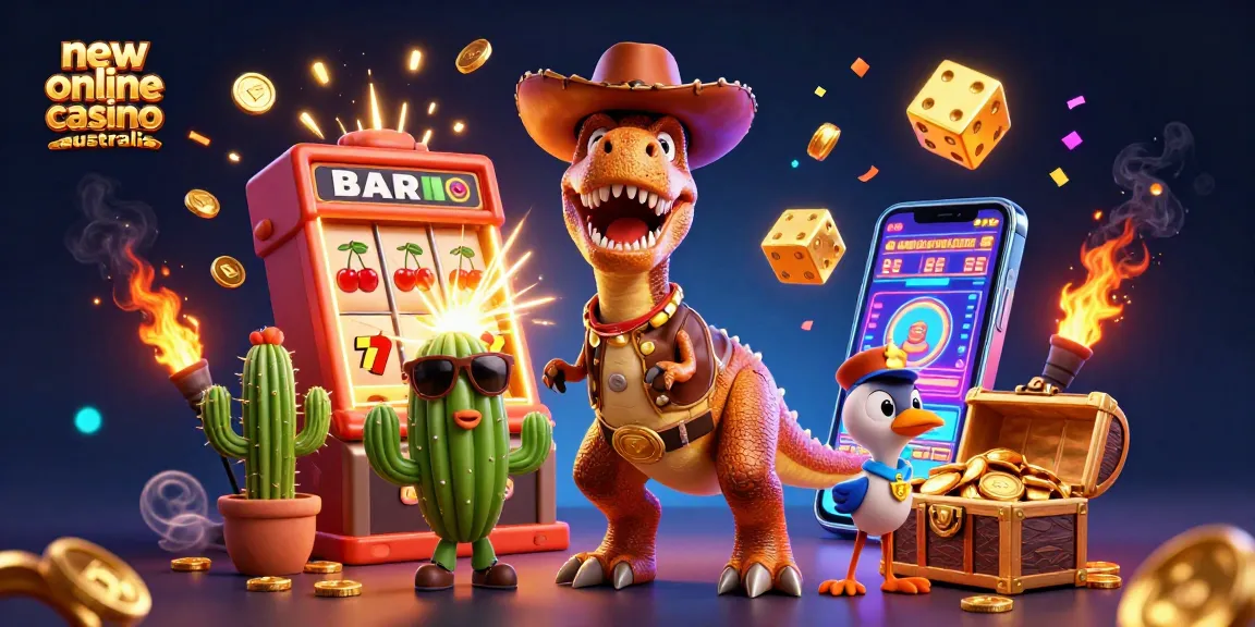 Engage with the thrilling world of new online casino australia, featuring vibrant characters and dynamic gaming elements.